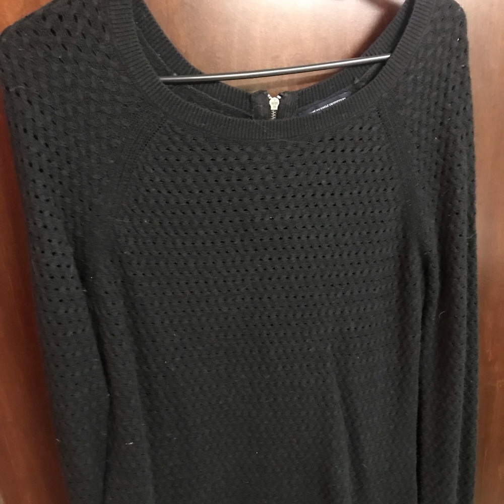 Black Zipper Sweater
